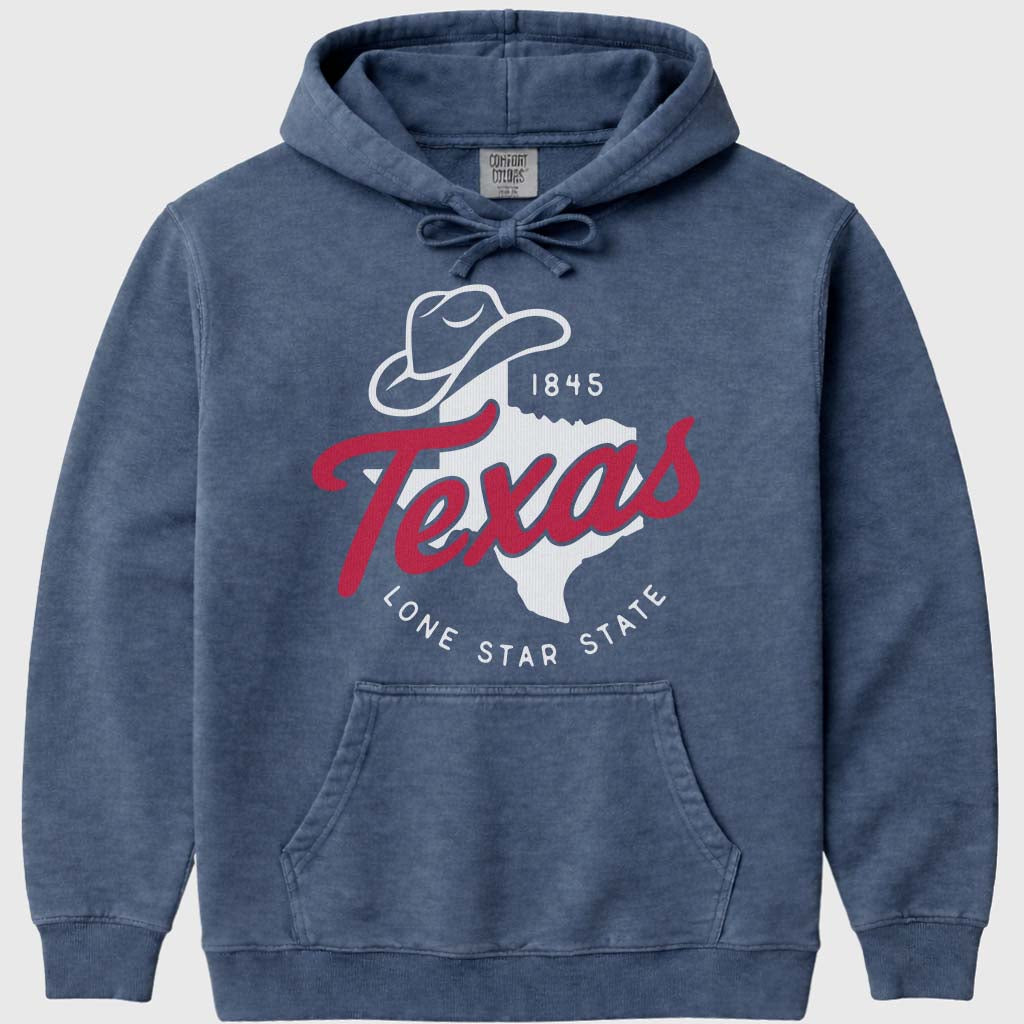 Texas Ranger Hoodie Sweatshirt - Denim