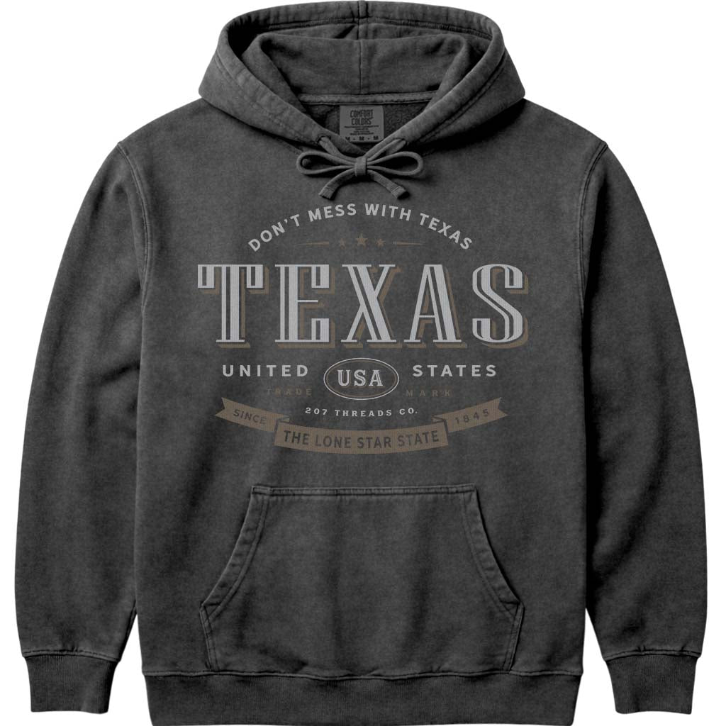 Texas State Hoodie Sweatshirt - Pepper
