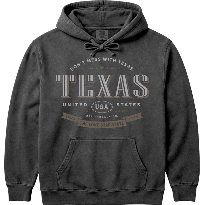Texas State Hoodie Sweatshirt - Pepper