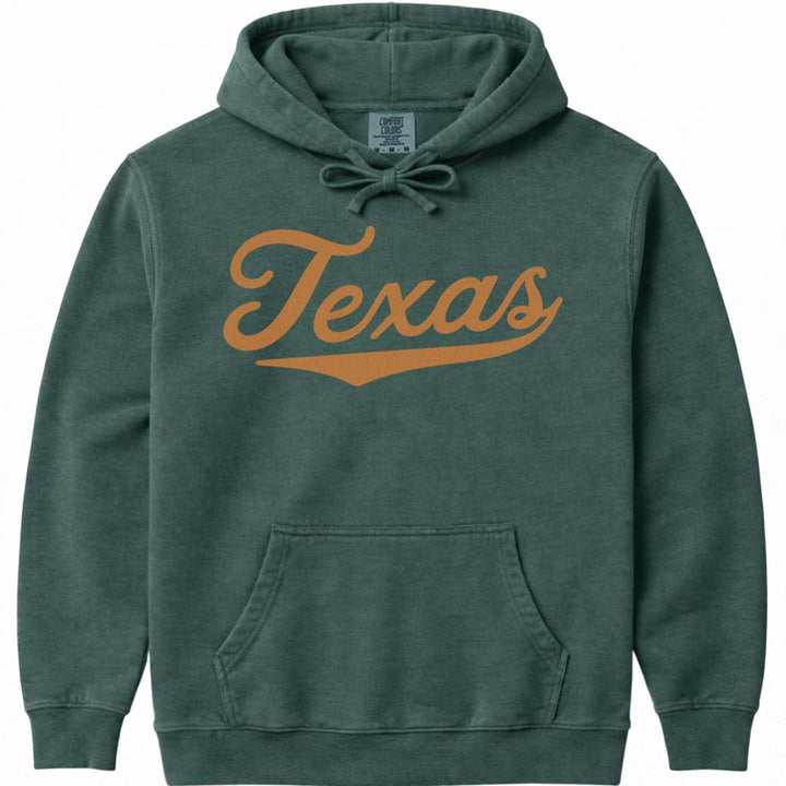 Texas Women's Hoodie Sweatshirt - Blue Spruce