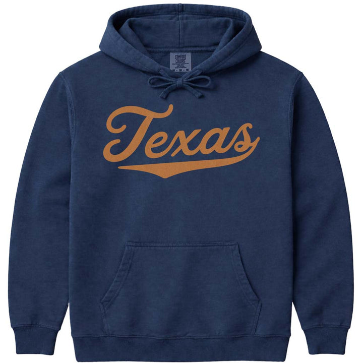 Texas Women's Hoodie Sweatshirt - Navy