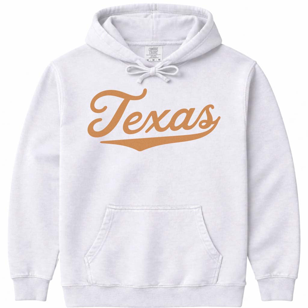 Texas Women's Hoodie Sweatshirt - White
