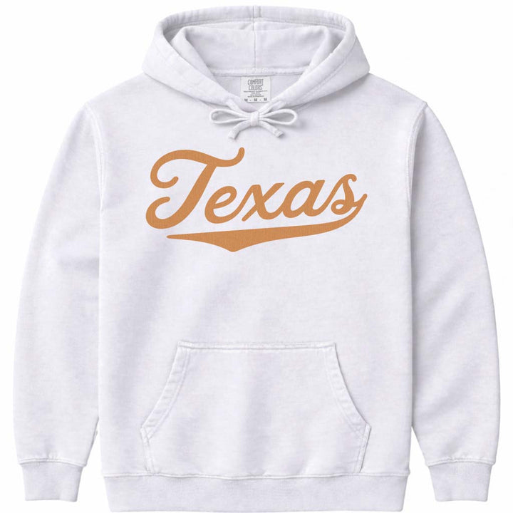 Texas Women's Hoodie Sweatshirt - White