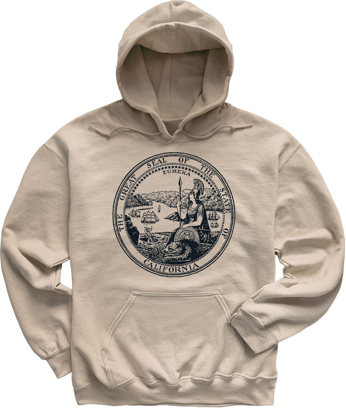 Sand Beige State Seal of California Sweatshirt