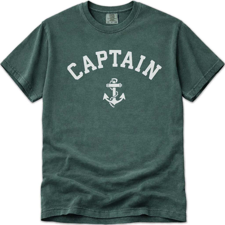 The Captain Shirt Nautical Boating Anchor Tee - Blue Spruce