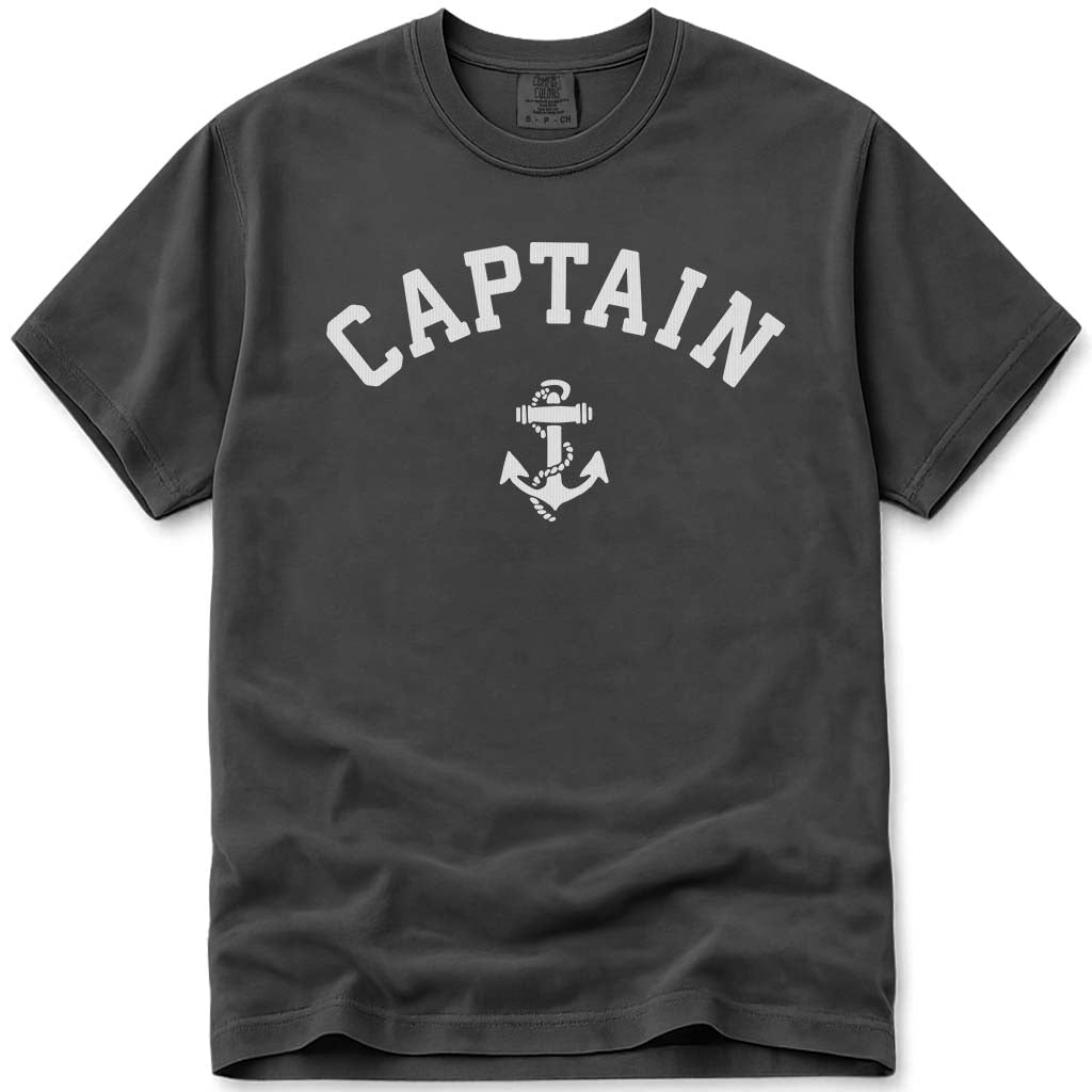 The Captain Shirt Nautical Boating Anchor Tee - Pepper