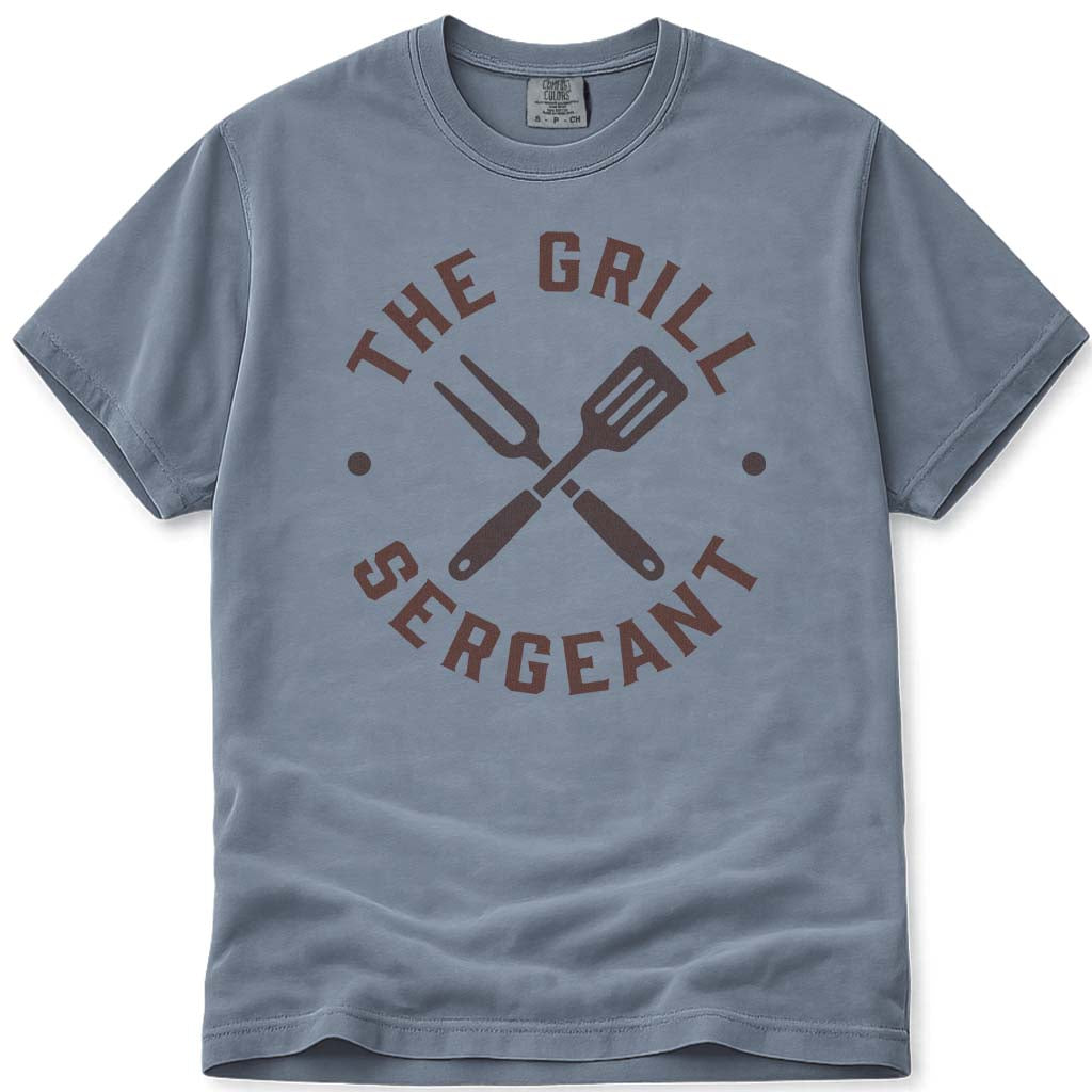 The Grill Sergeant Military Dad Tee - Blue Jean