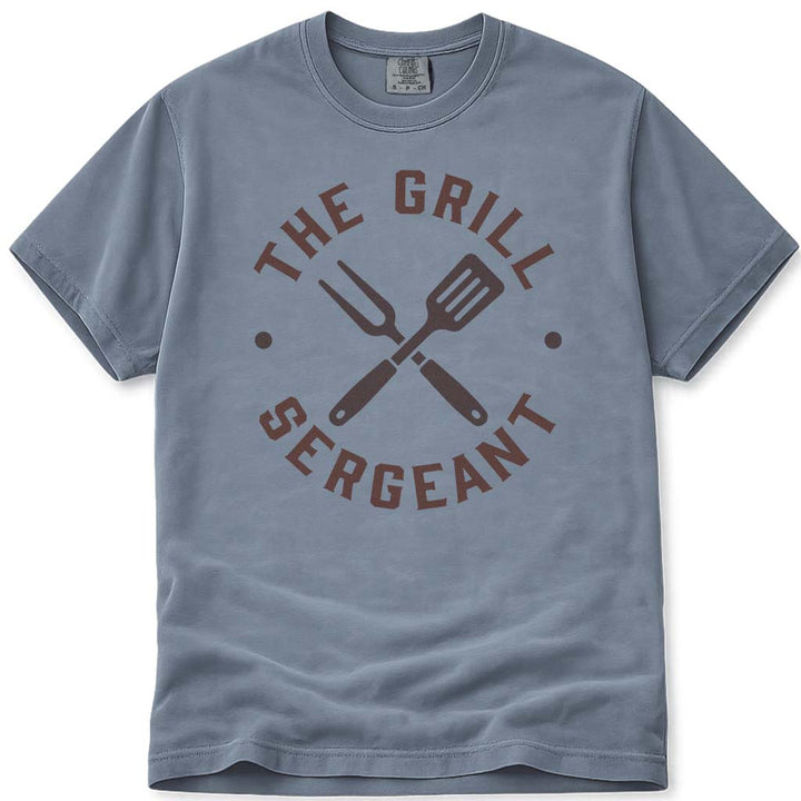 The Grill Sergeant Military Dad Tee - Blue Jean