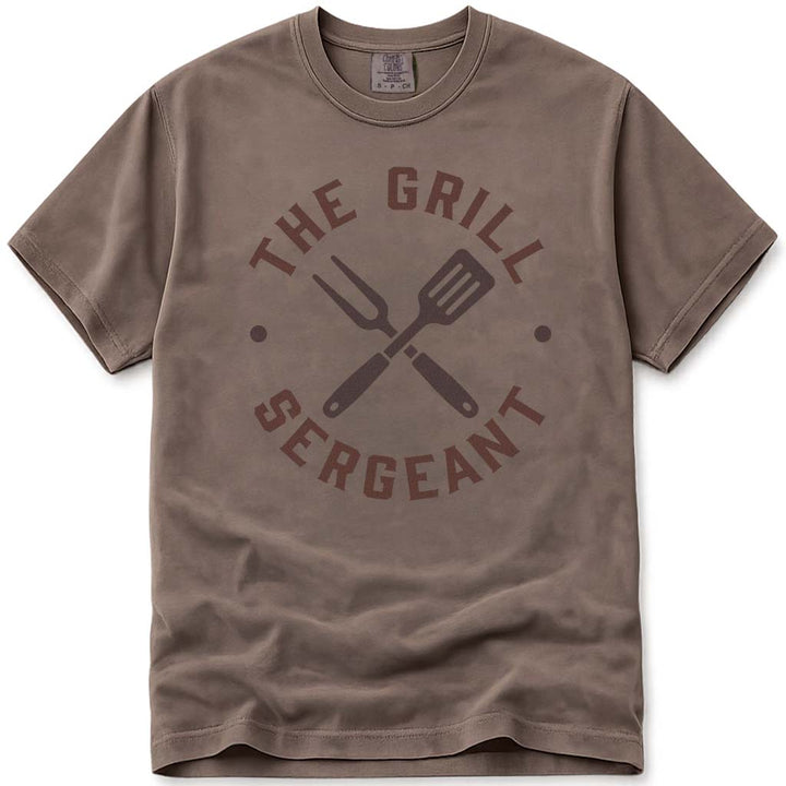 The Grill Sergeant Military Dad Tee - Espresso