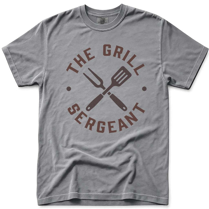 The Grill Sergeant Military Dad Tee - Grey