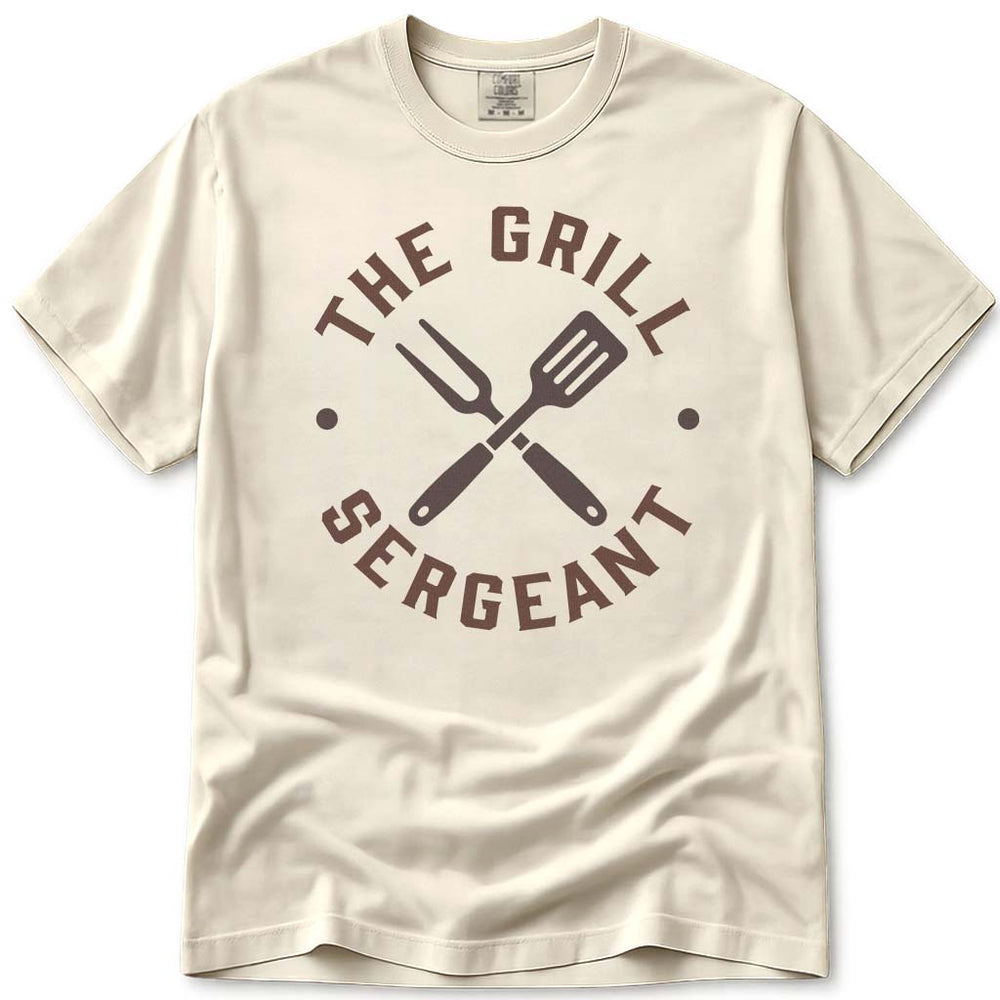The Grill Sergeant Military Dad Tee - Ivory