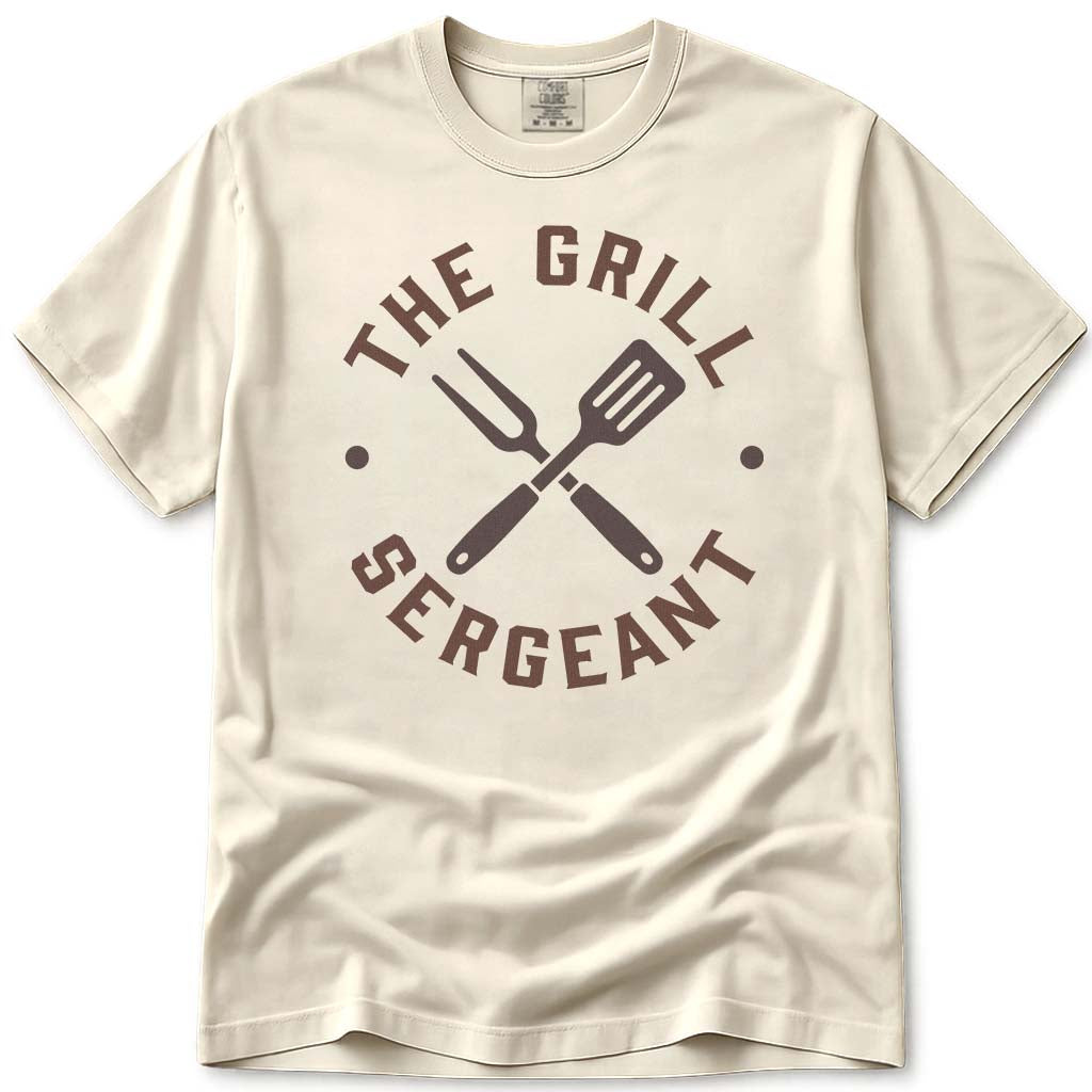 The Grill Sergeant Military Dad Tee - Ivory