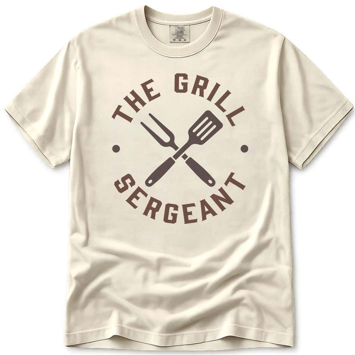 The Grill Sergeant Military Dad Tee - Ivory