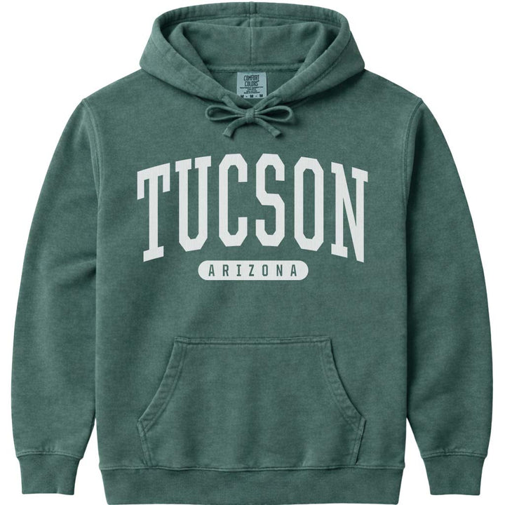 Tucson Arizona Hooded Sweatshirt - Blue Spruce