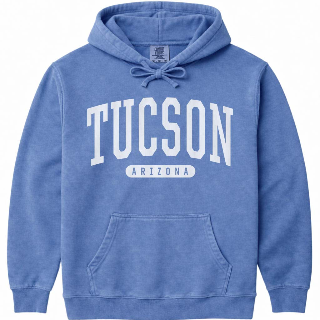 Tucson Arizona Hooded Sweatshirt - Flo Blue
