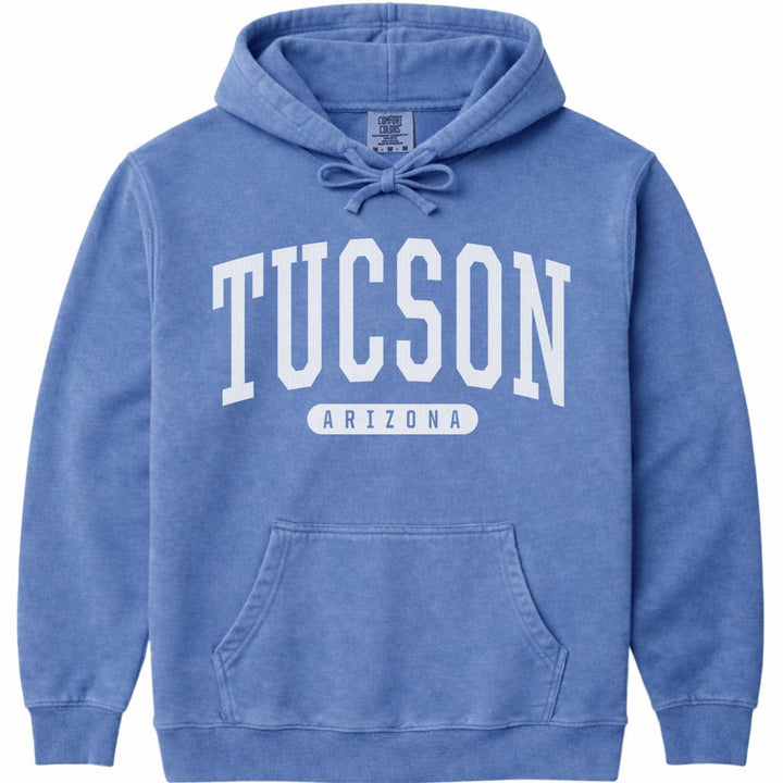 Tucson Arizona Hooded Sweatshirt - Flo Blue