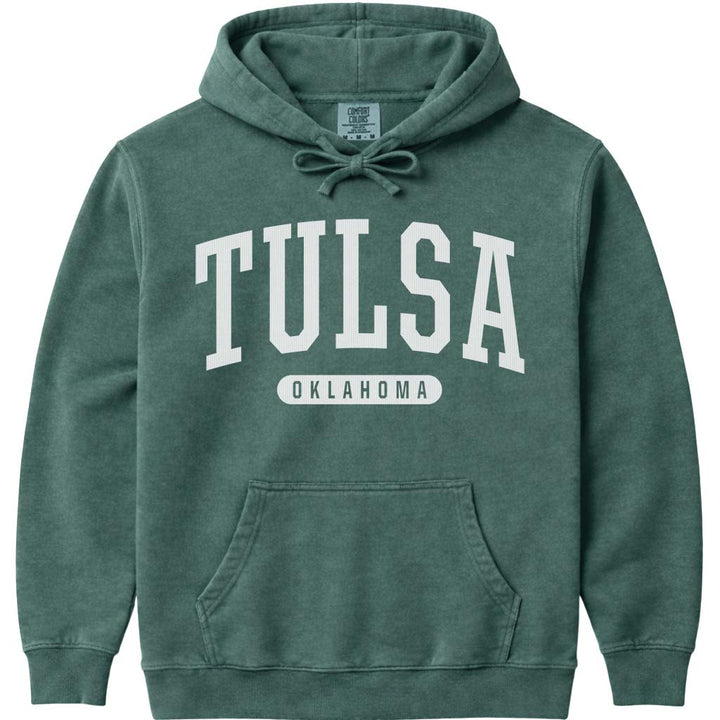 Tulsa Oklahoma Hoodie - Blue Spruce