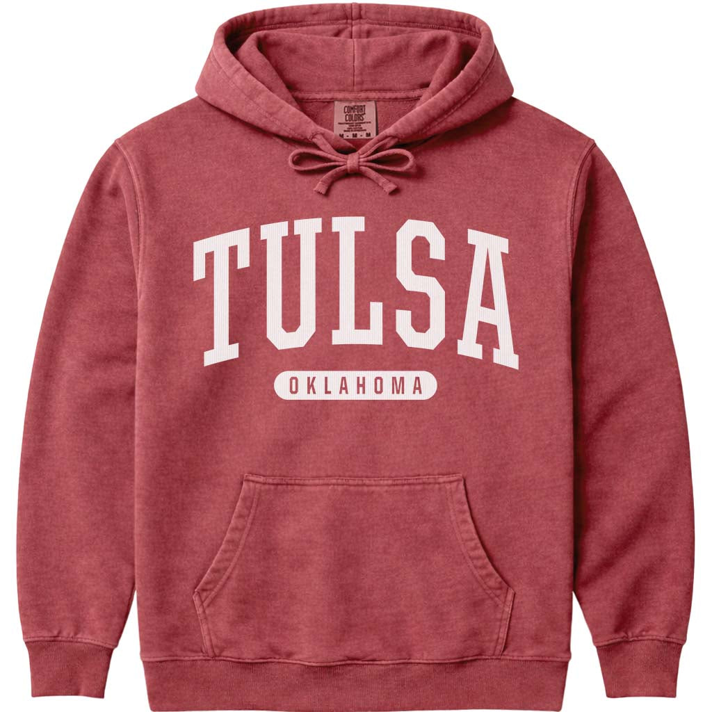 Tulsa Oklahoma Hoodie - Crimson