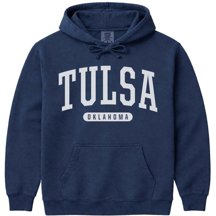 Tulsa Oklahoma Hoodie - Navy