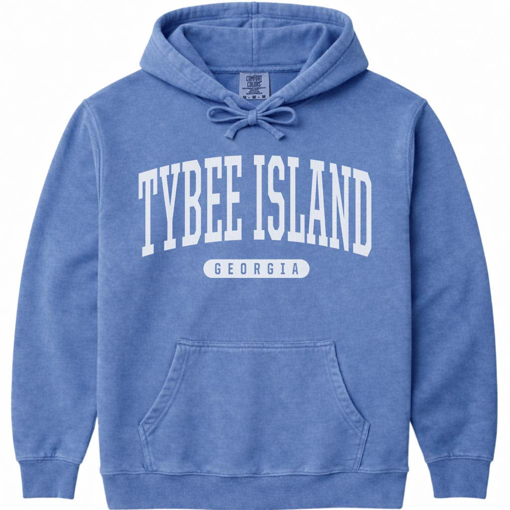 Tybee Island Georgia Hoodie Sweatshirt - Flo Blue