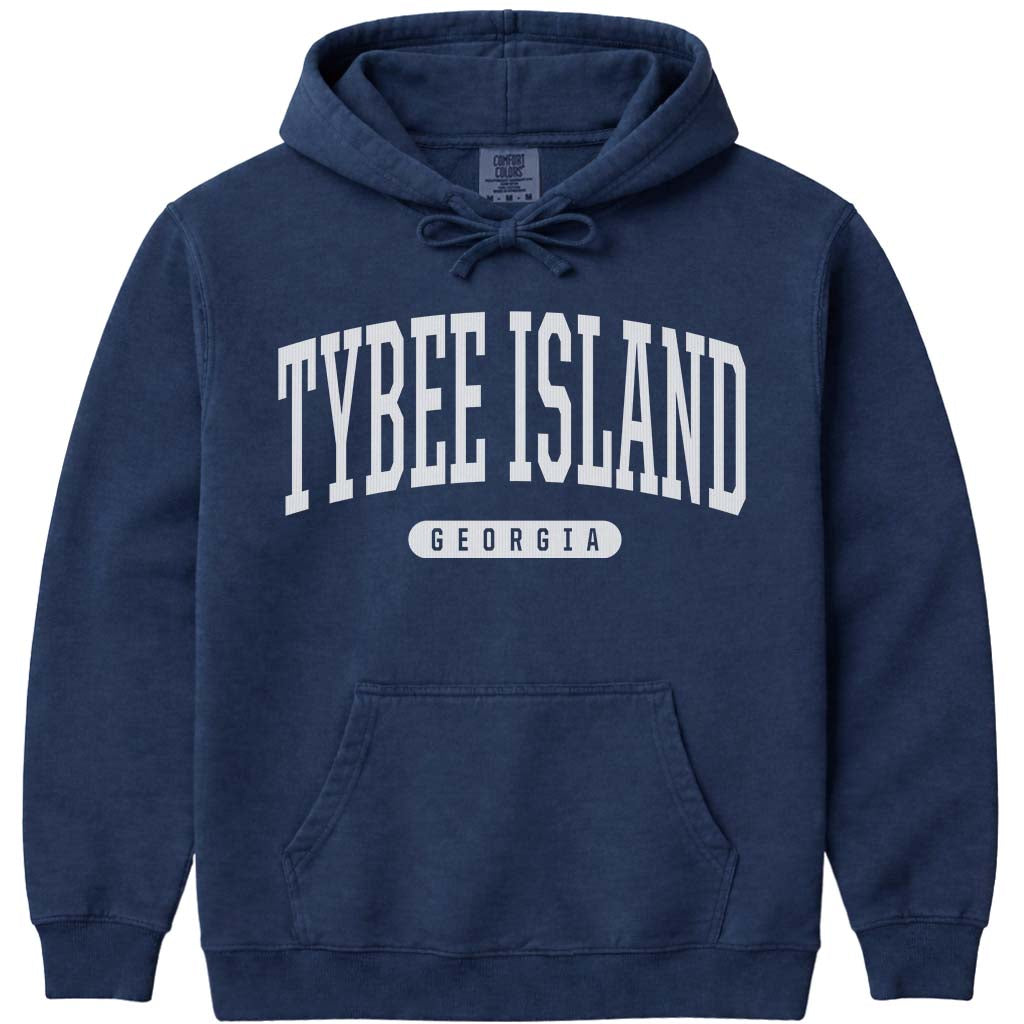 Tybee Island Georgia Hoodie Sweatshirt - Navy