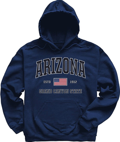 Navy USA Patriotic Arizona Hoodie Sweatshirt