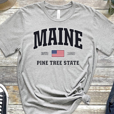 USA Patriotic Maine T-Shirt