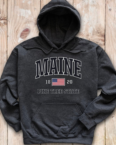USA Patriotic Maine Hoodie