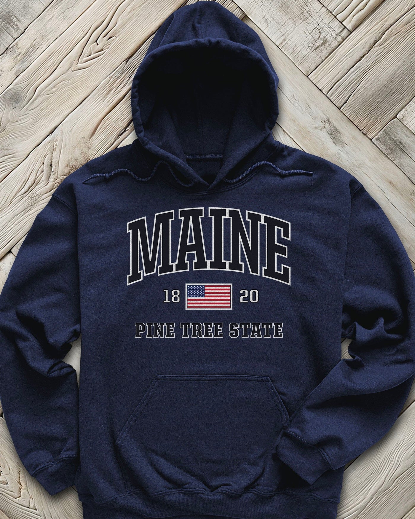 USA Patriotic Maine Hoodie