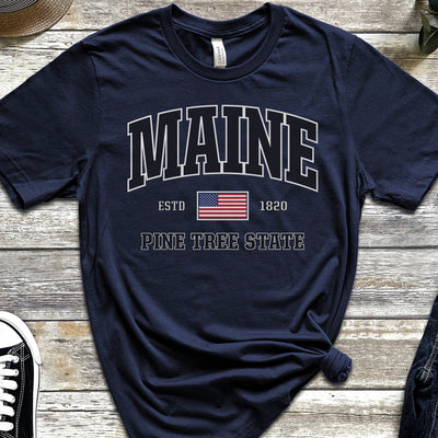 USA Patriotic Maine T-Shirt