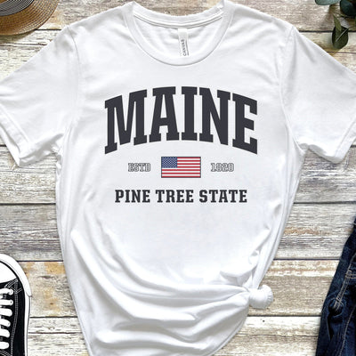 USA Patriotic Maine T-Shirt