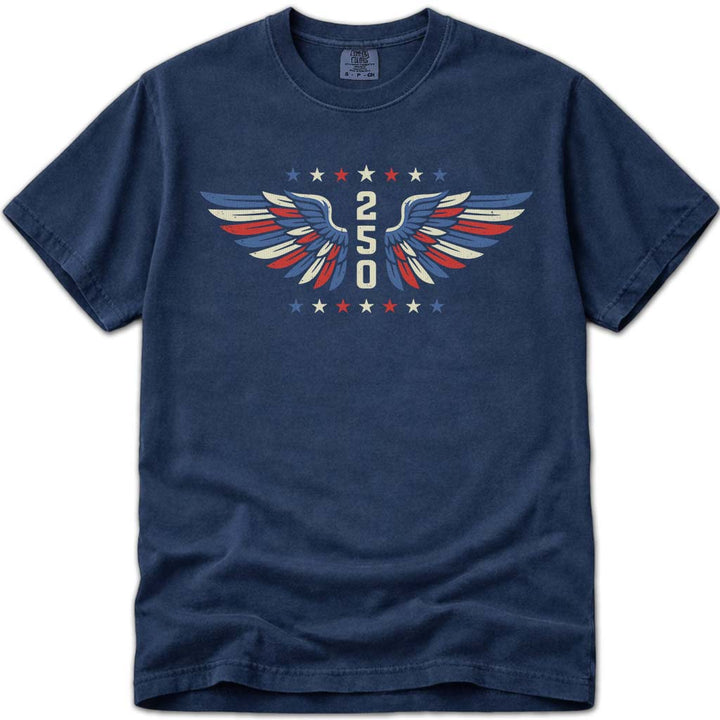 USA 4th of July 250 Anniversary T Shirt - Navy