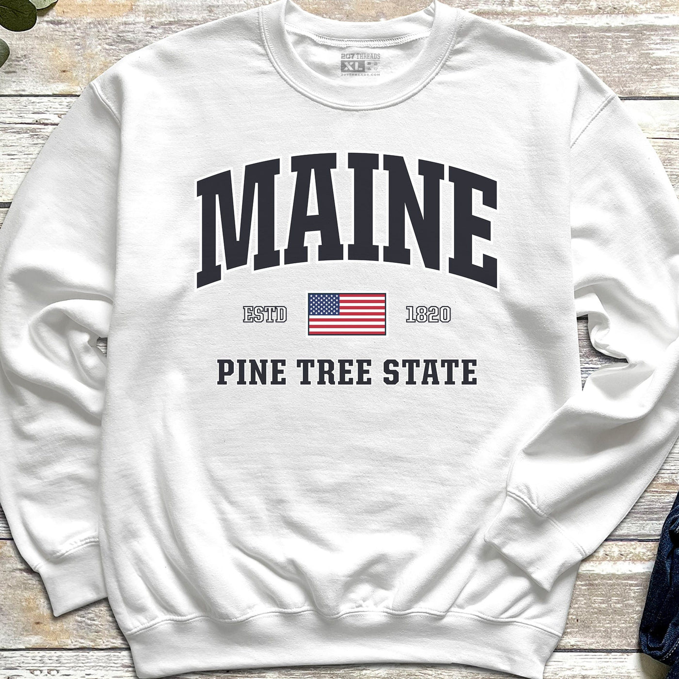 USA Patriotic Maine Sweatshirt