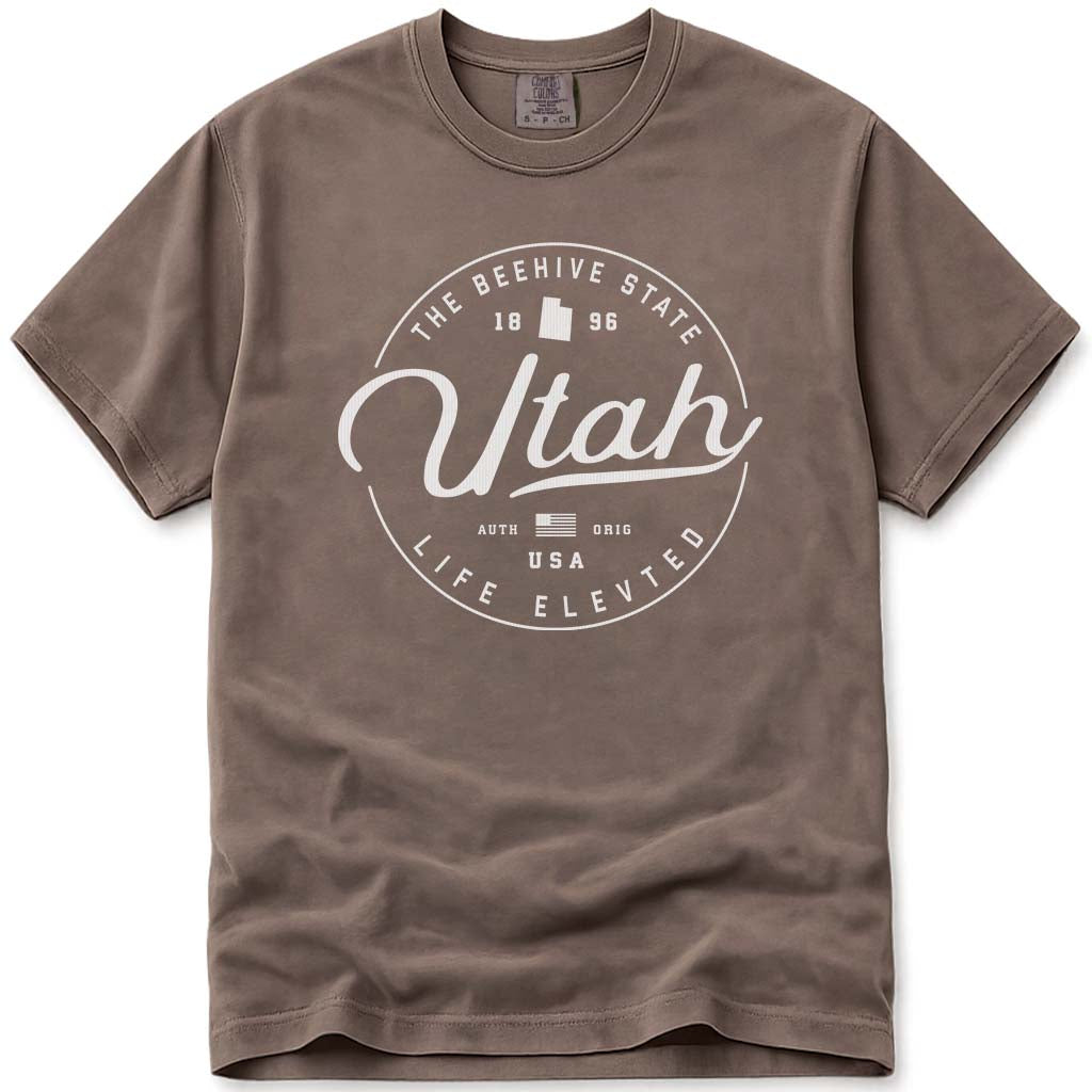 State of Utah T Shirt - Espresso