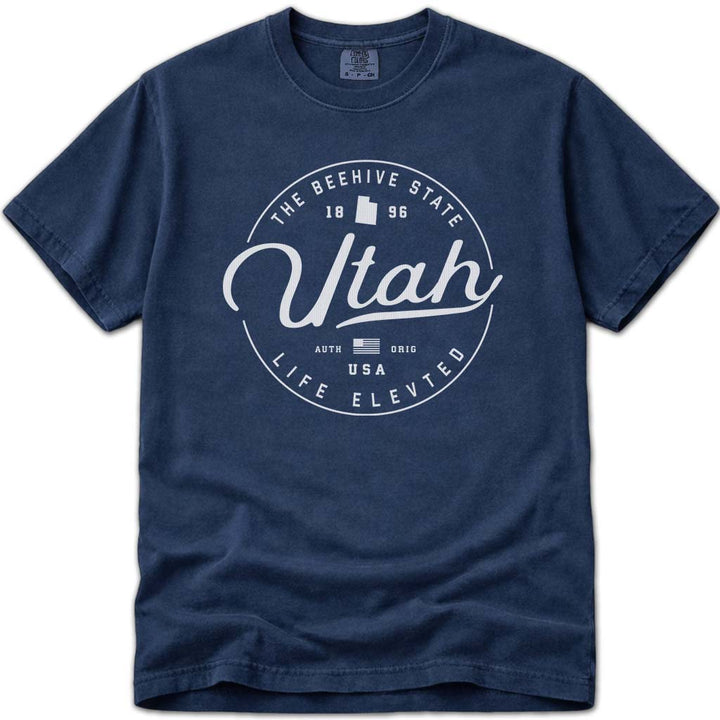State of Utah T Shirt - Navy