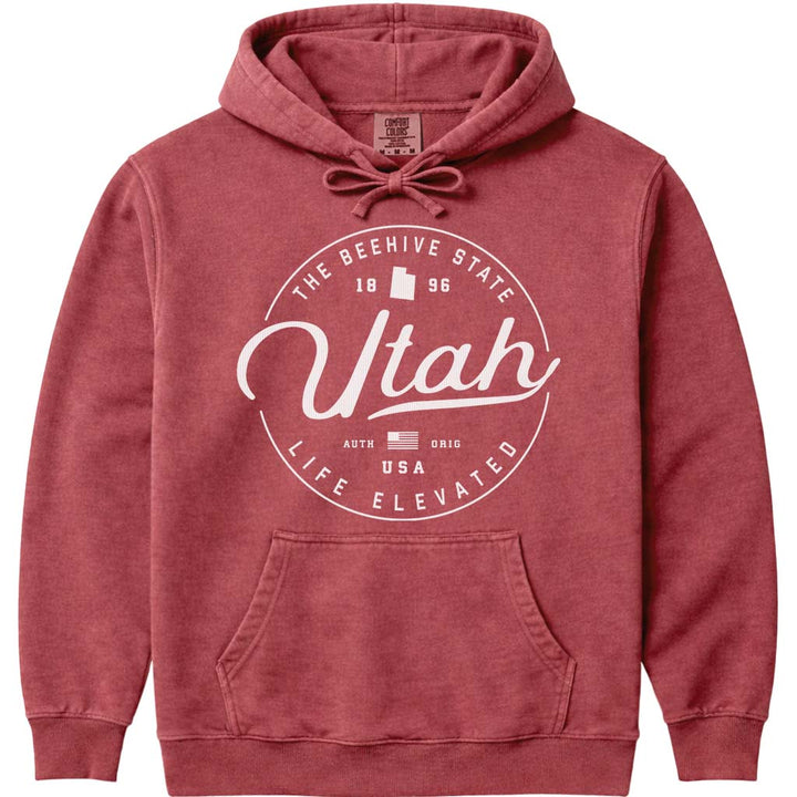 Utah Hoodie Sweatshirt - Crimson