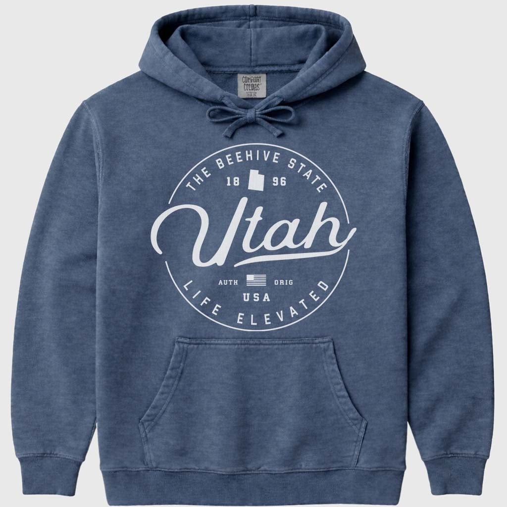 Utah Hoodie Sweatshirt - Denim