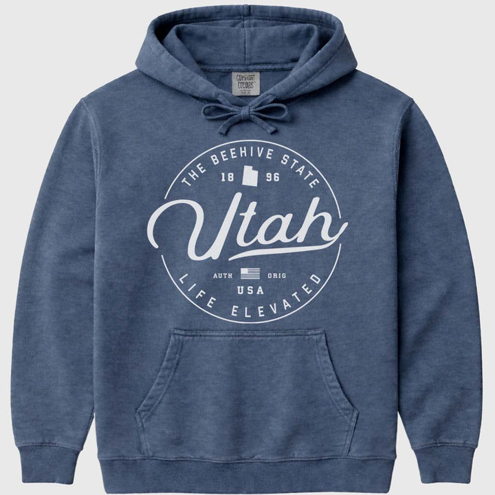 Utah Hoodie Sweatshirt - Denim