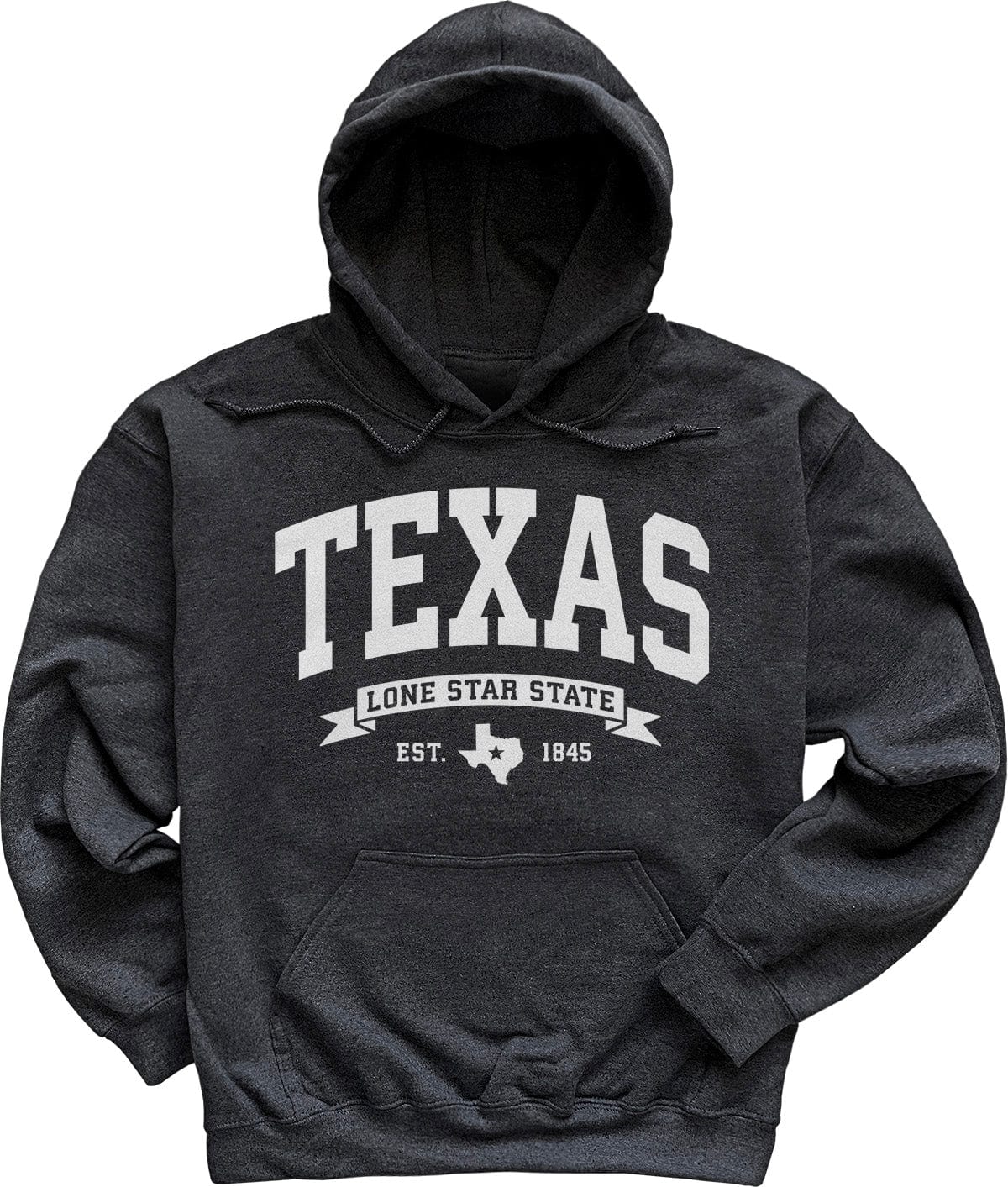 Vacation Texas Hoodie Sweatshirt Dark Heather Grey