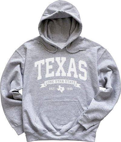 Vacation Texas Hoodie Sweatshirt Light Sport Grey