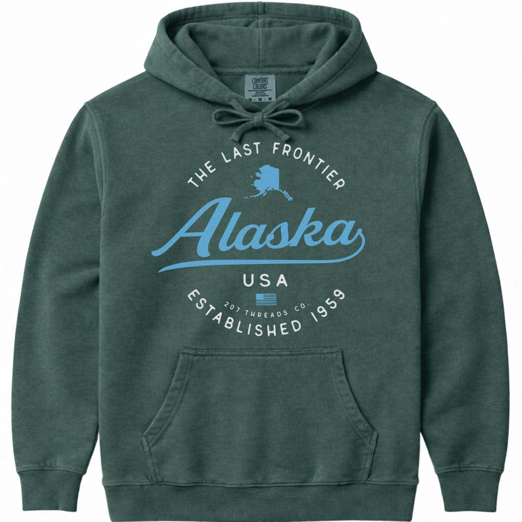 Alaska Cruise Vacation Hoodie Sweatshirt - Blue Spruce