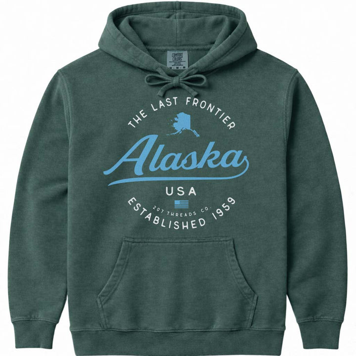 Alaska Cruise Vacation Hoodie Sweatshirt - Blue Spruce