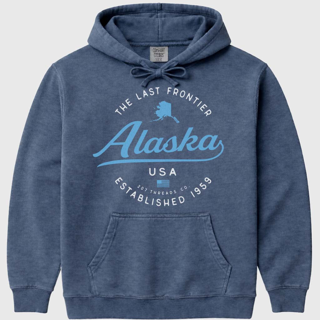 Alaska Cruise Vacation Hoodie Sweatshirt - Denim