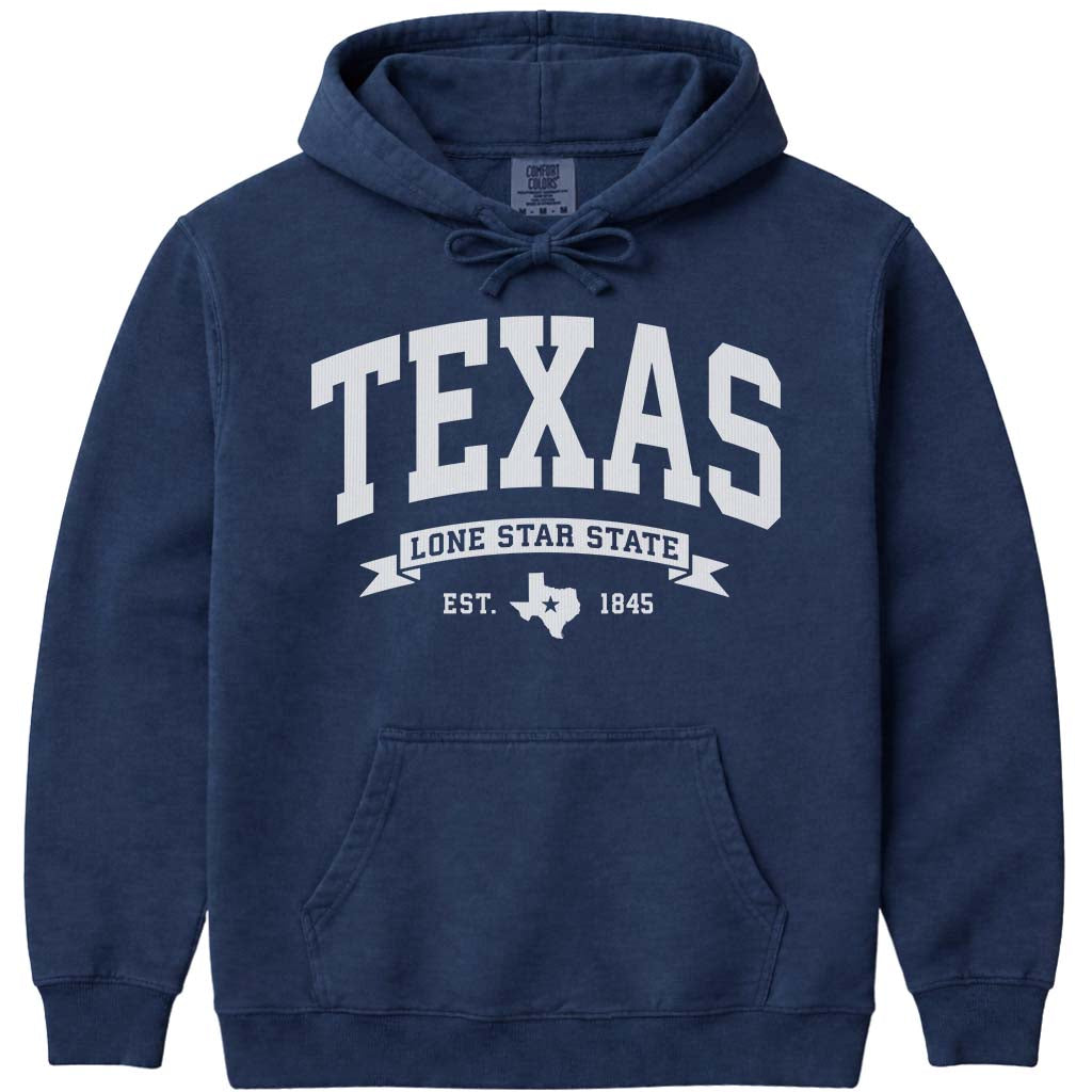 Vacation Texas Hoodie Sweatshirt - Navy