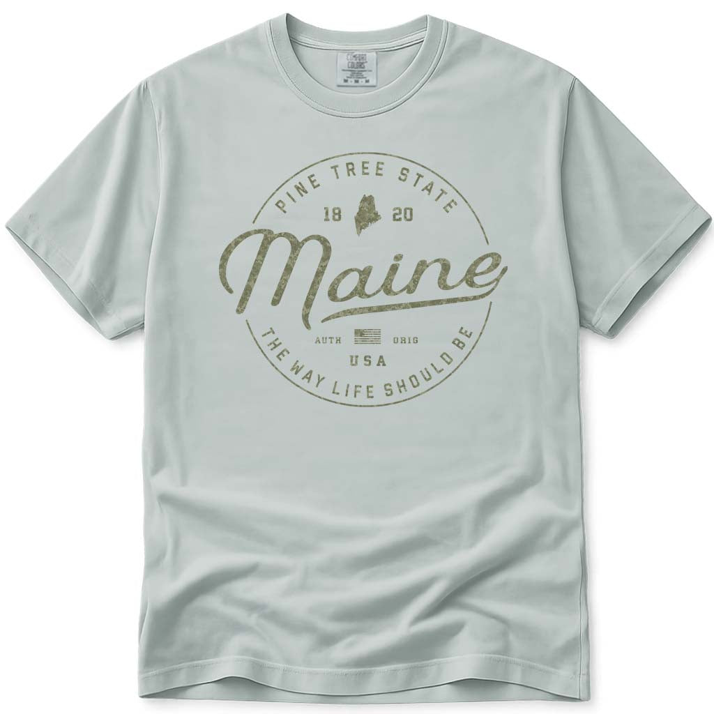 Vacationland Camo T Shirt - Bay