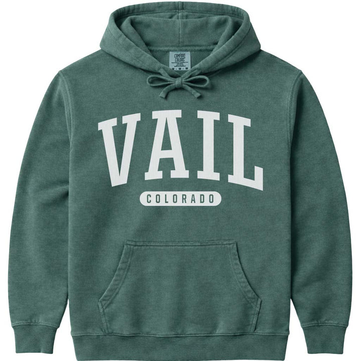 Vail Colorado Hoodie Sweatshirt - Blue Spruce