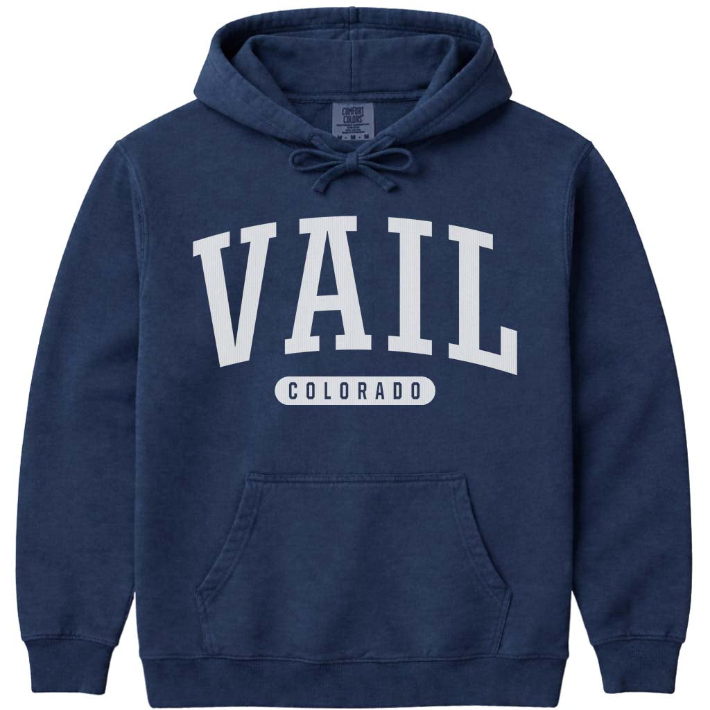 Vail Colorado Hoodie Sweatshirt - Navy