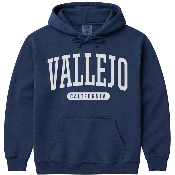 Vallejo California Hoodie Sweatshirt - Navy