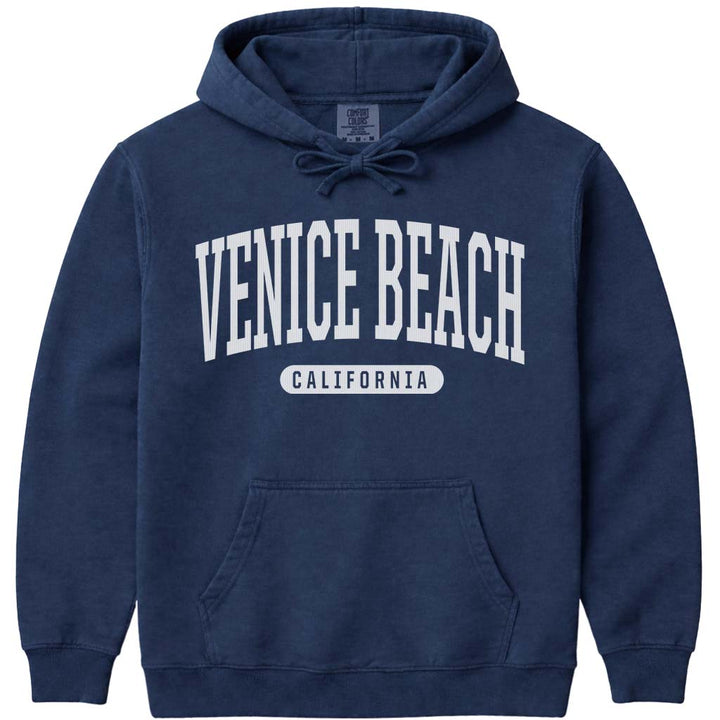 Venice Beach California Hooded Sweatshirt - Navy