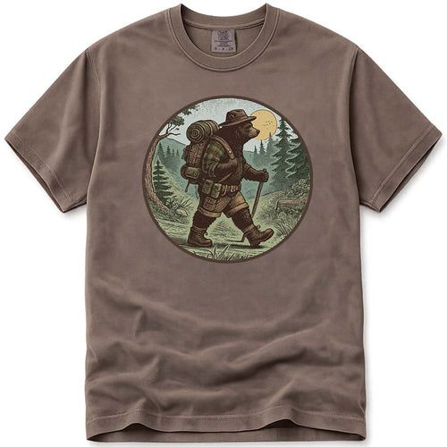 Vintage Trail Hiking Bear T-Shirt
